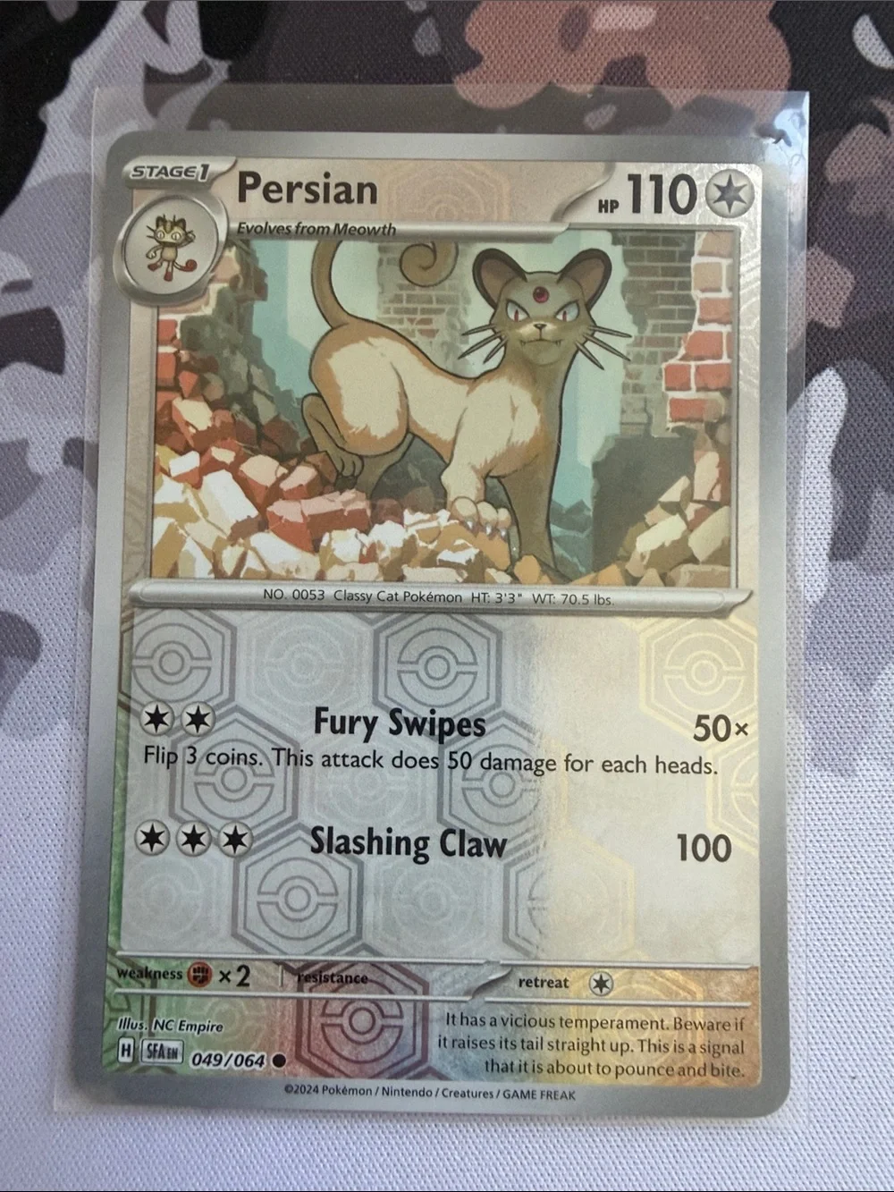 🐱 Meowth & Persian Evolution Pokémon Card Lot | 3 Reverse Holo Cards ✨5/$25✨